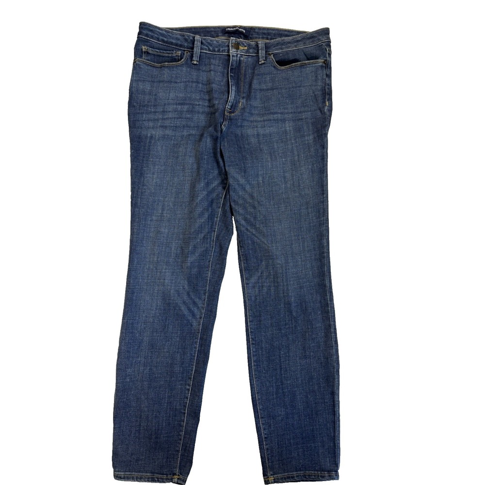 Calvin Klein Jeans Women's 14 Blue Everyday Essential Classic Staple Casual